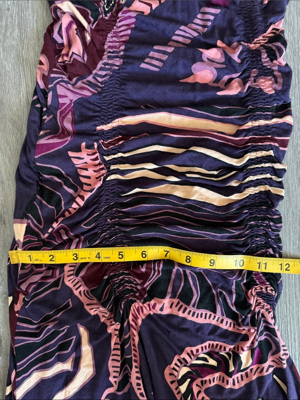 Byblos Purple Floral-Print Slip Dress with Pink and Cream Accents - Picture 12 of 13